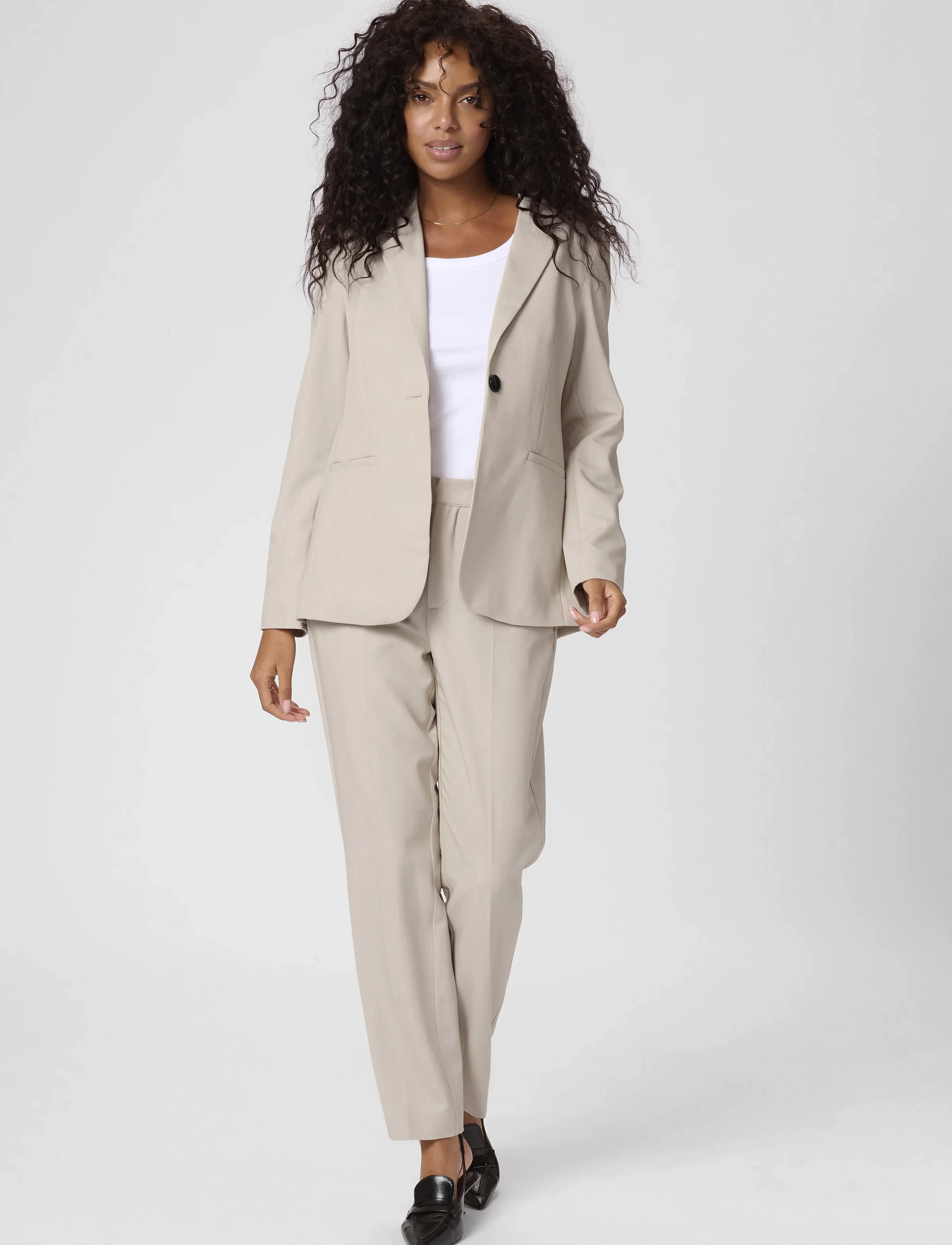 Kaffe - KAsakura Blazer - einreihige blazer - feather gray melange - 3