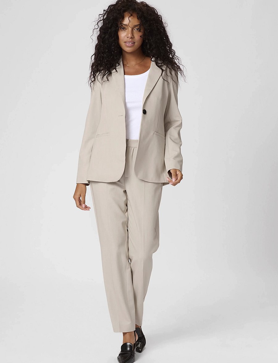 Kaffe - KAsakura Blazer - einreihige blazer - feather gray melange - 3
