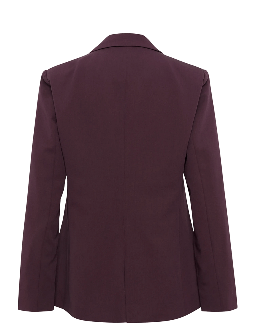Kaffe - KAsakura Blazer - enkelknäppta kavajer - fudge - 1