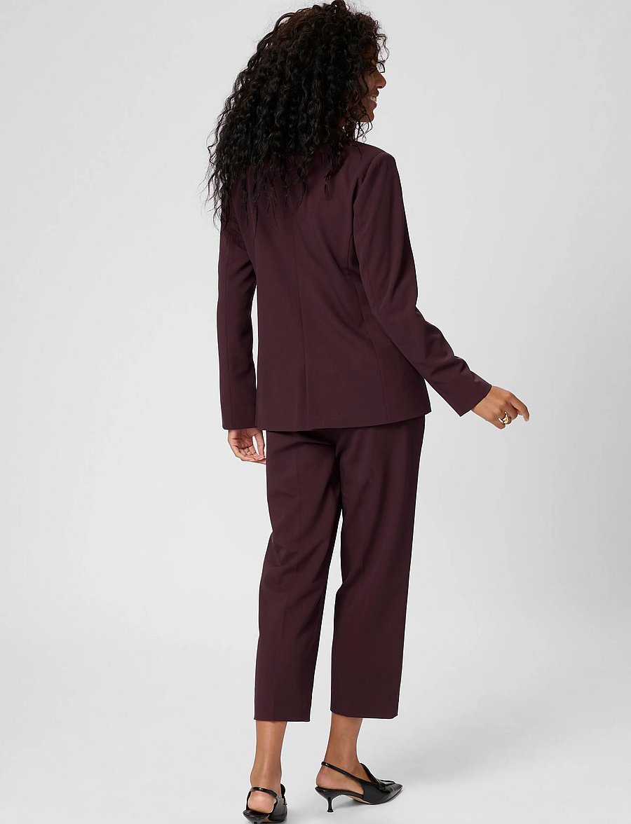 Kaffe - KAsakura Blazer - enkelknäppta kavajer - fudge - 4