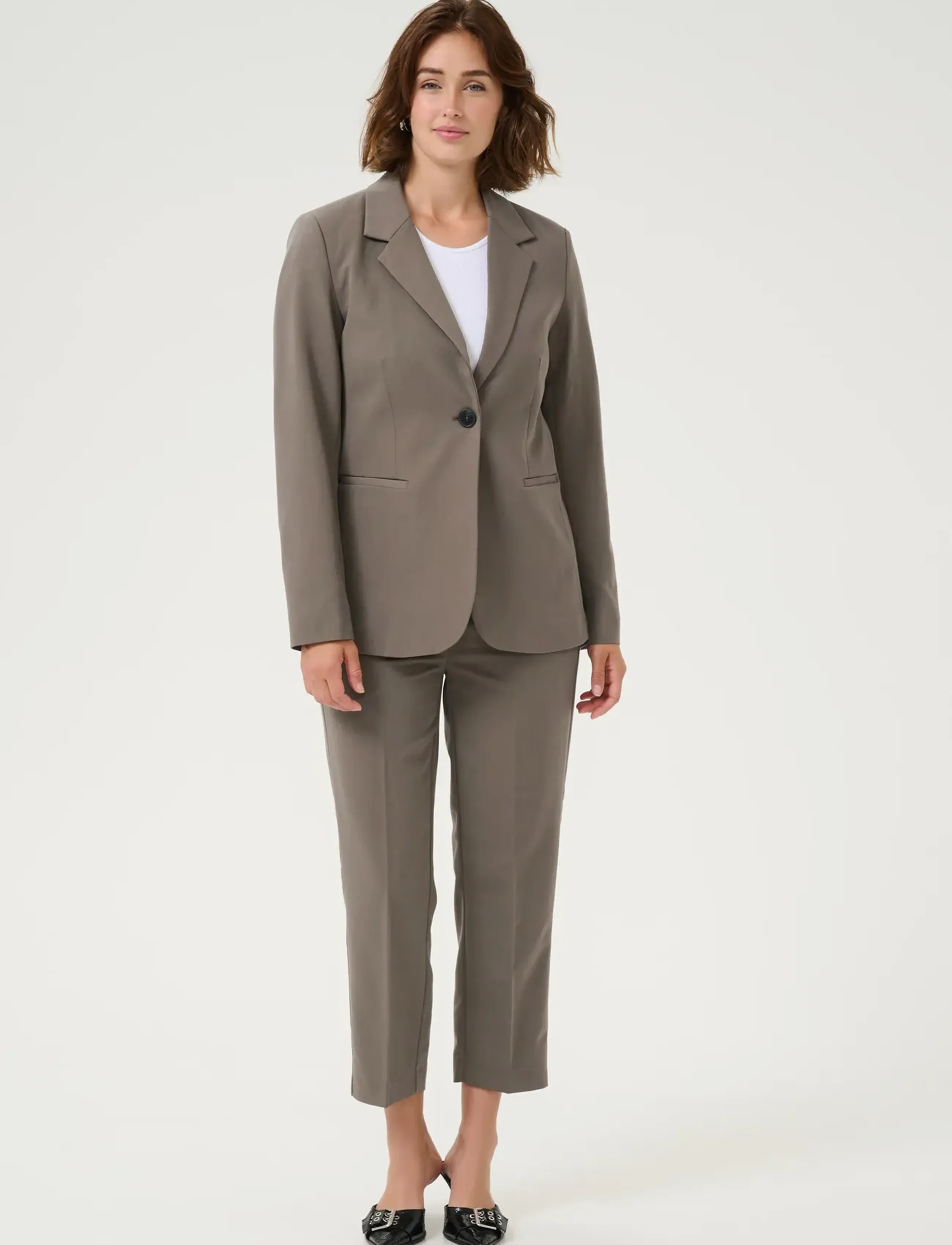 Kaffe - KAsakura Blazer - festkläder till outletpriser - major brown - 3
