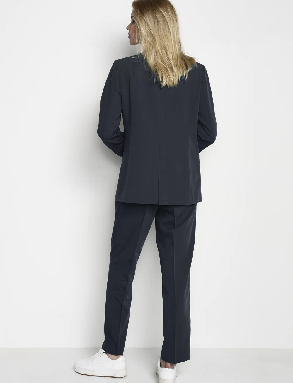 Kaffe - KAsakura Blazer - enkeltradede blazere - midnight marine - 4