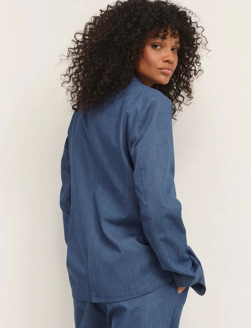 Kaffe - KAsakura Blazer - enkeltradede blazere - vintage indigo - 5