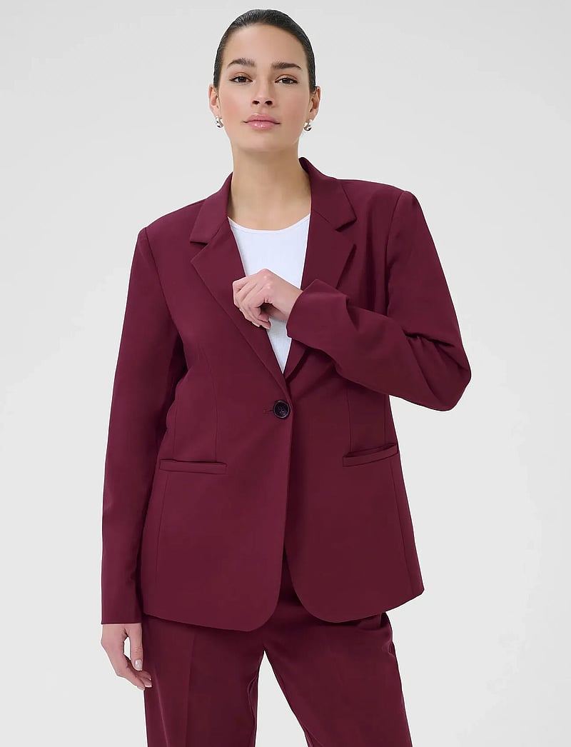 Kaffe - KAsakura Blazer - einreihige blazer - windsor wine - 0
