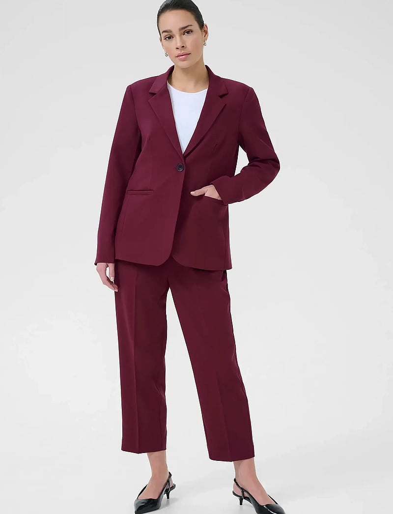 Kaffe - KAsakura Blazer - einreihige blazer - windsor wine - 3