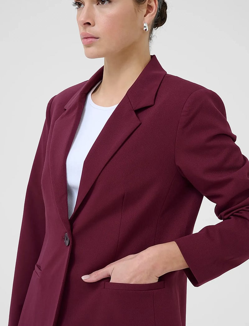 Kaffe - KAsakura Blazer - einreihige blazer - windsor wine - 5