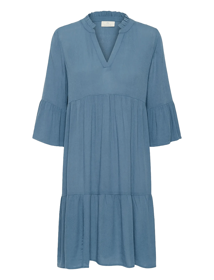 Kaffe - KAmarianah Amber Dress - sukienki koszulowe - bering sea - 1