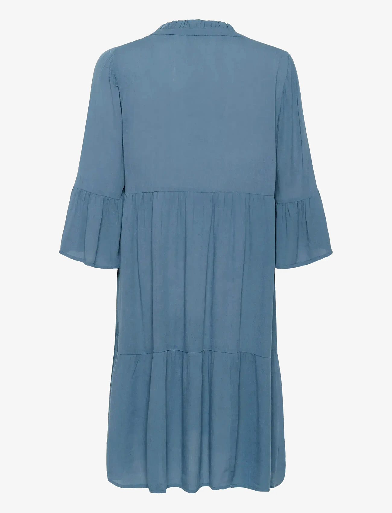Kaffe - KAmarianah Amber Dress - skjortklänningar - bering sea - 2
