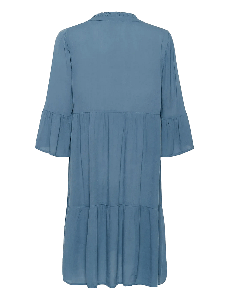 Kaffe - KAmarianah Amber Dress - skjortklänningar - bering sea - 2