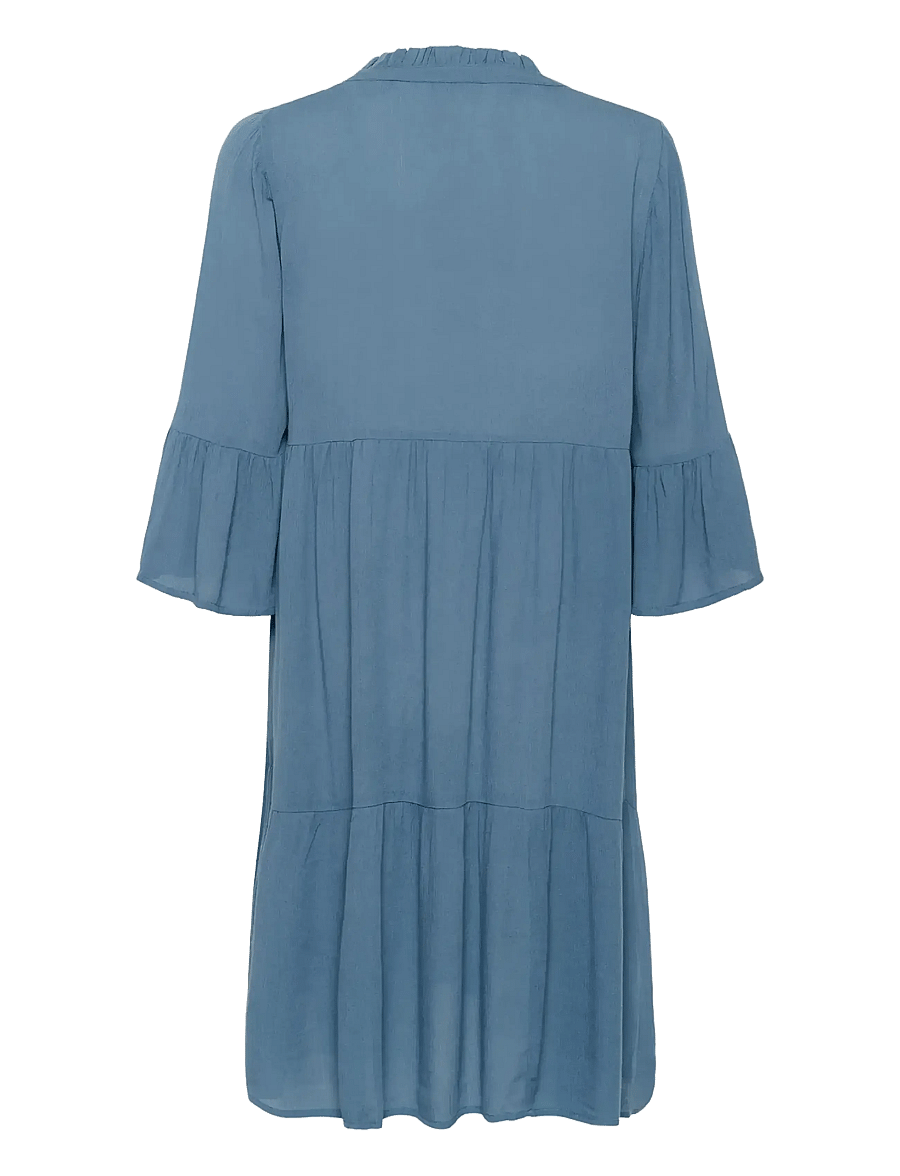 Kaffe - KAmarianah Amber Dress - sukienki koszulowe - bering sea - 2