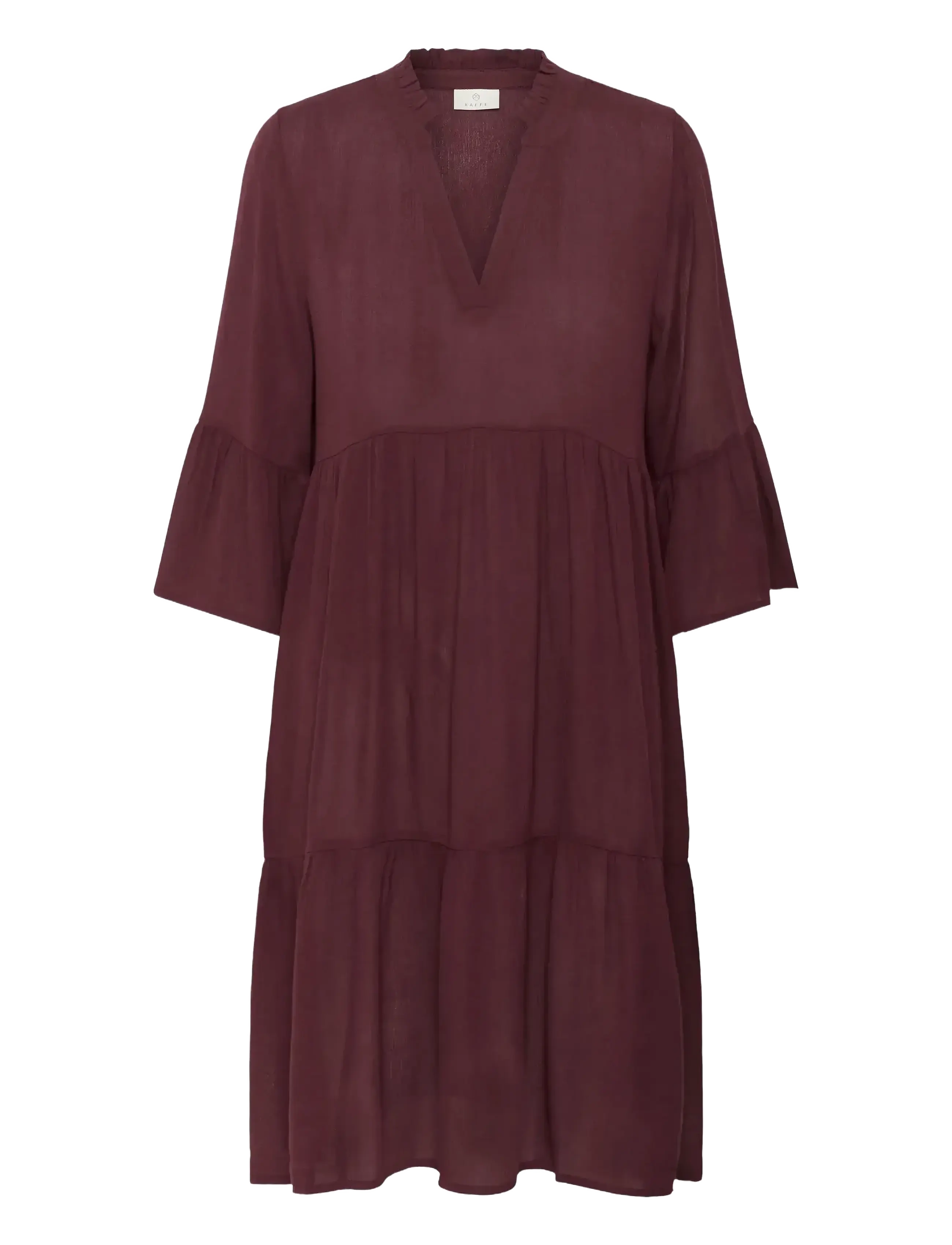 Kaffe KAmarianah Amber Dress - Tøj - WINDSOR WINE / burgundy
