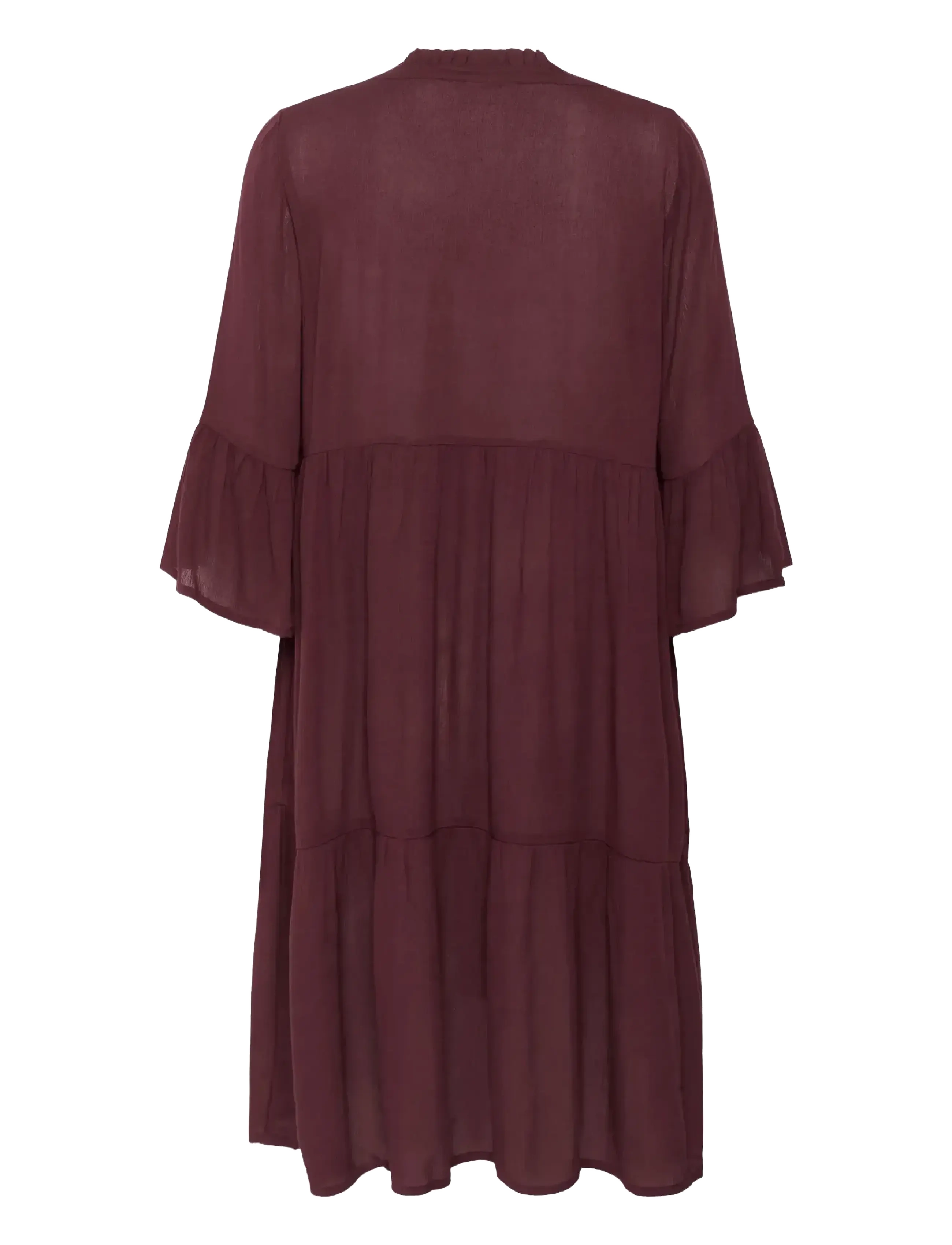 Kaffe - KAmarianah Amber Dress - skjortklänningar - windsor wine - 2