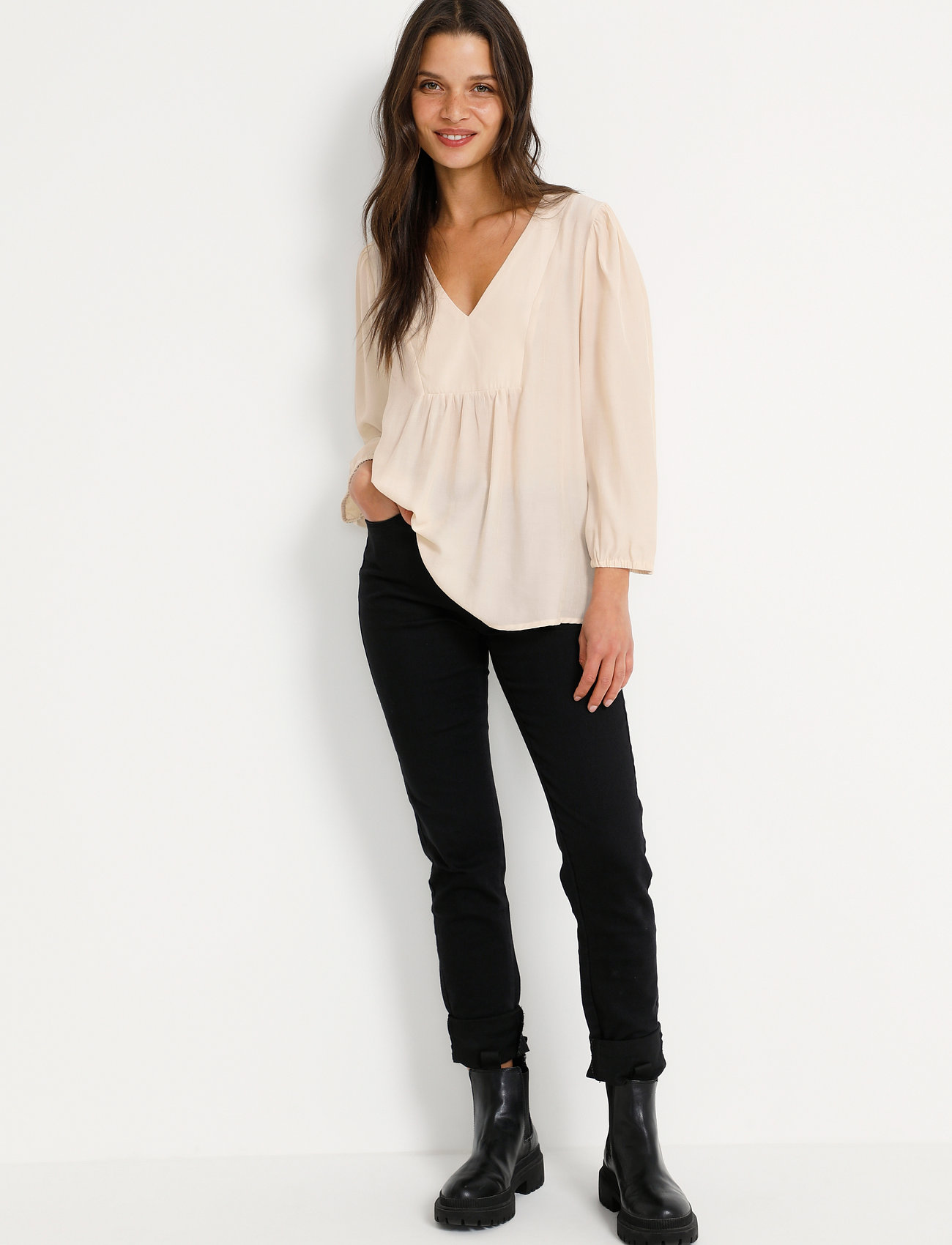 Kaffe - KAjojo Blouse - sand dollar - 3