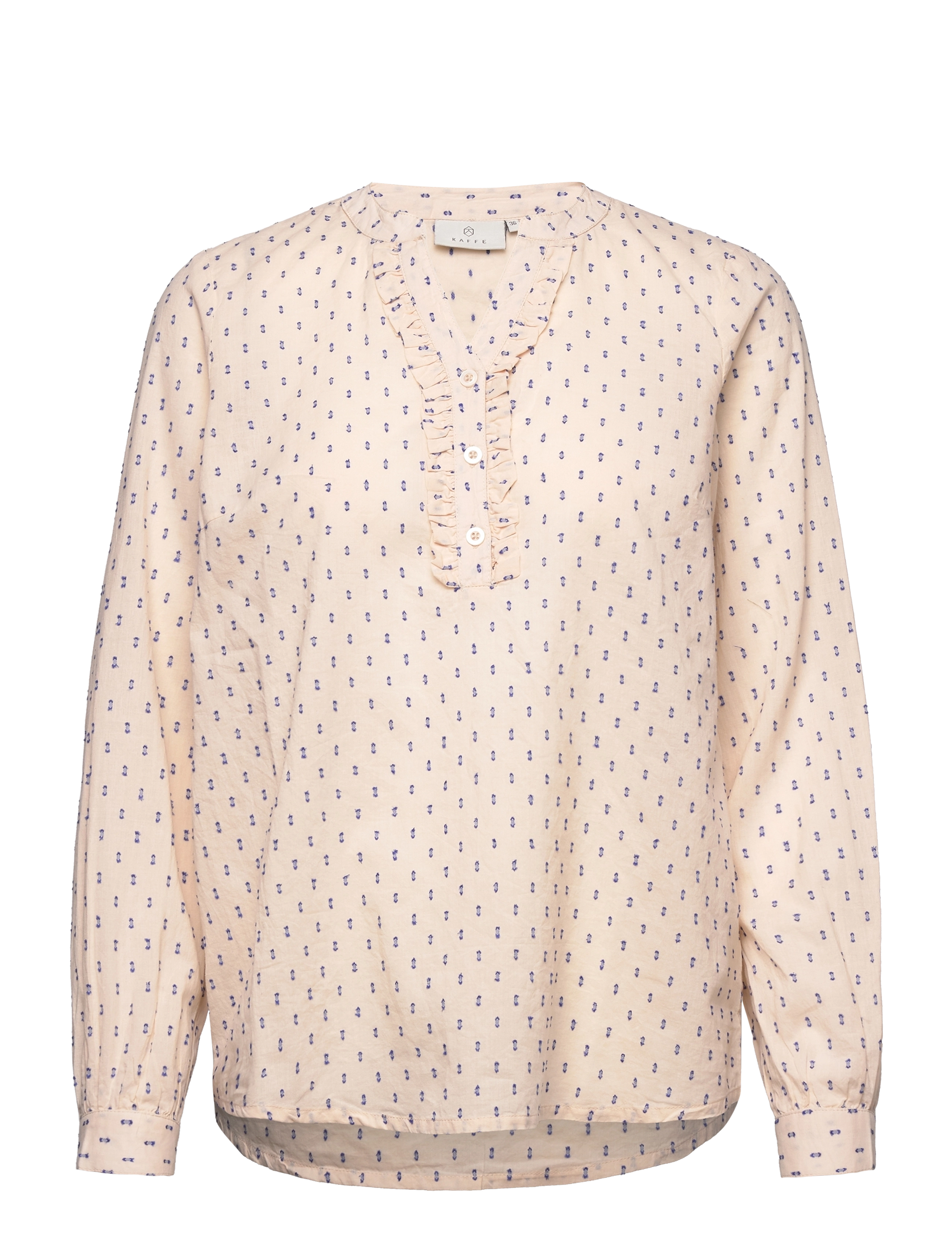 Kaffe - KAvisina Blouse - sand dollar / blue dot - 0