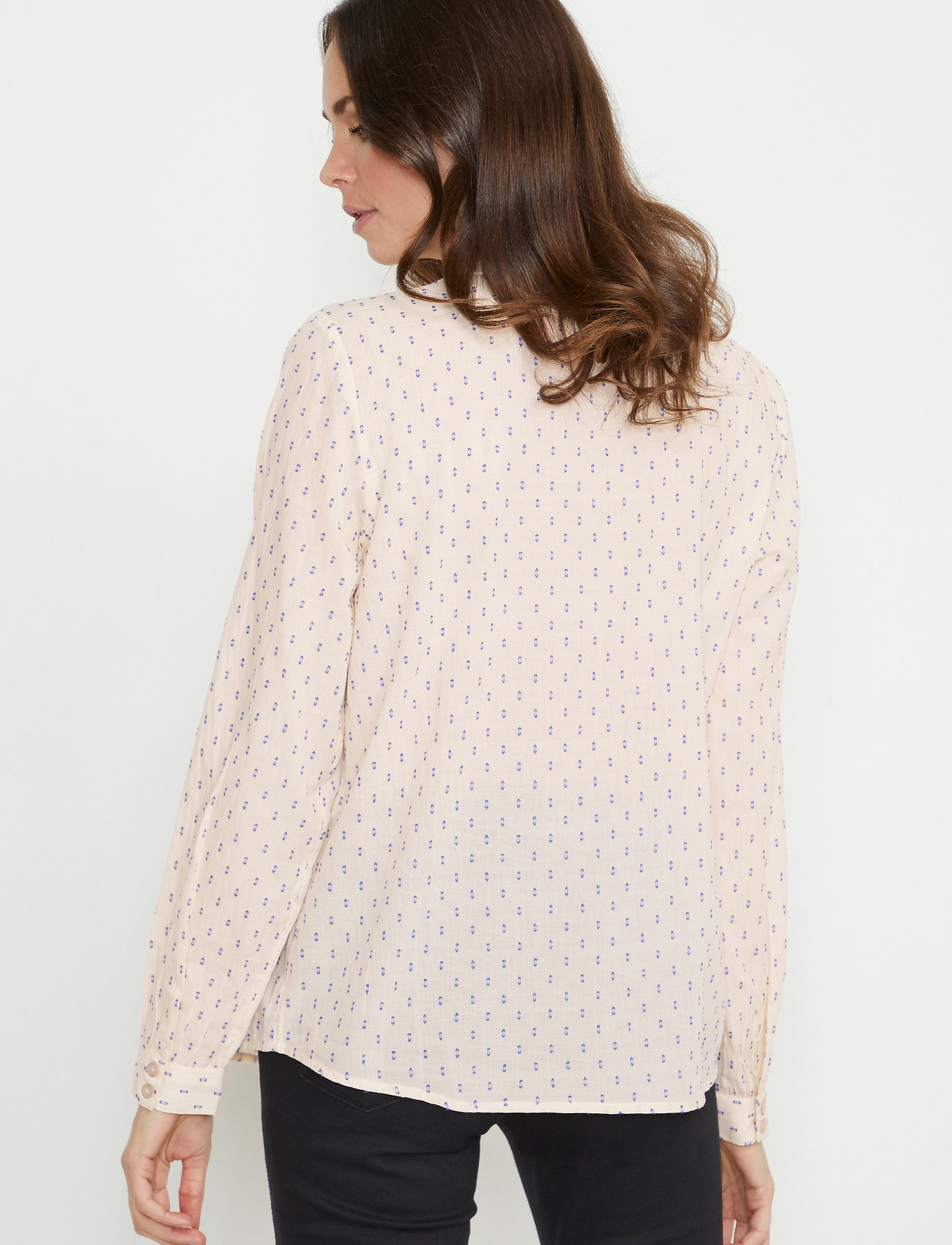 Kaffe - KAvisina Blouse - sand dollar / blue dot - 4