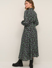 Kaffe - KAflorina Shirt Dress - marškinių tipo suknelės - black - green paisley flower - 4
