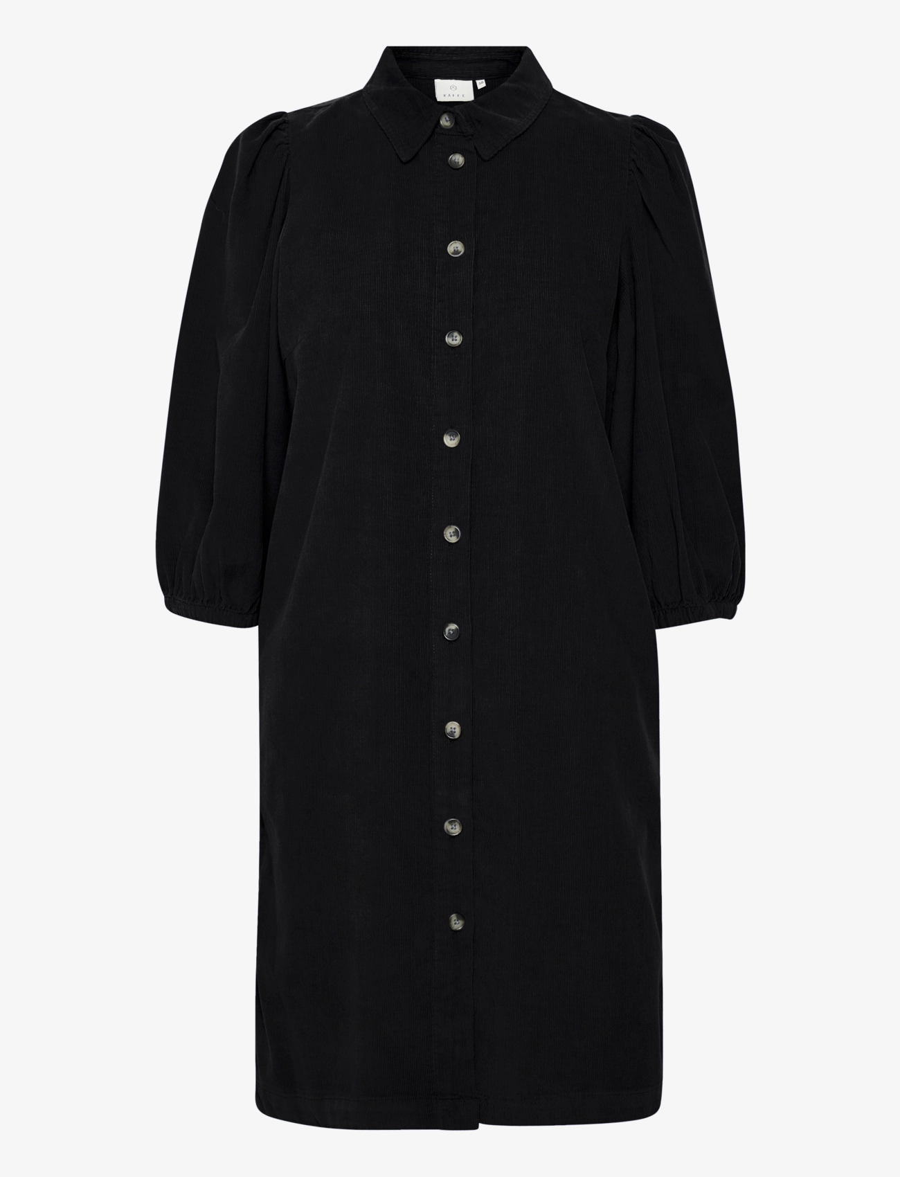 Kaffe KAeva Corduroy Dress - Kleidid - BLACK DEEP / black