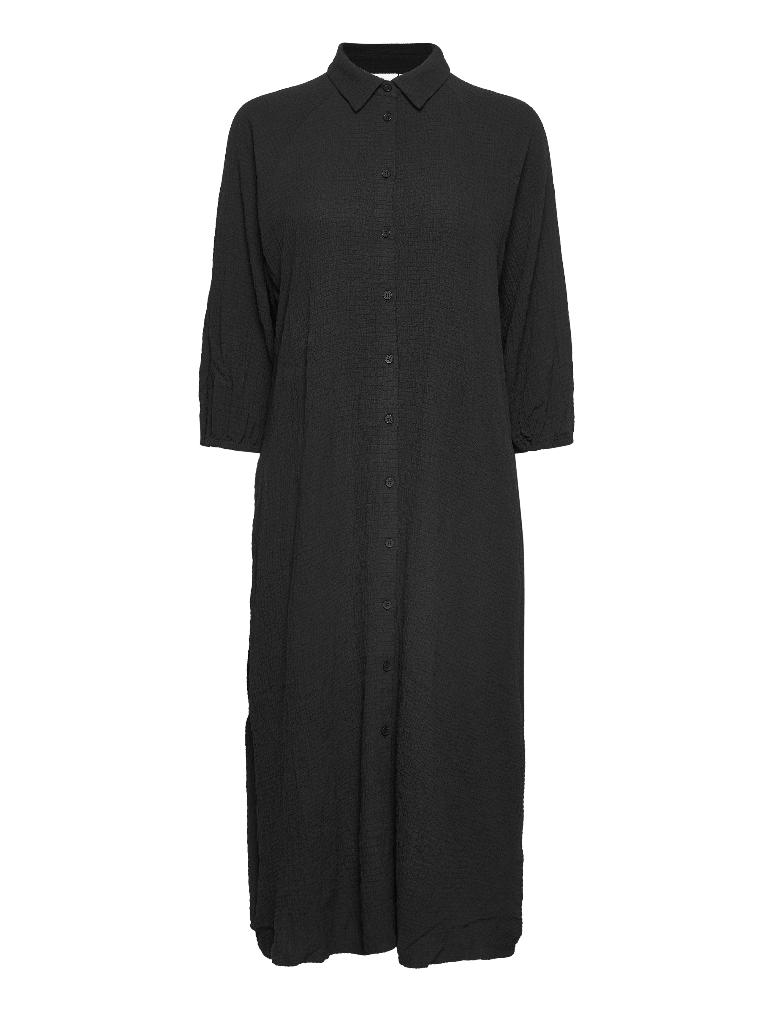 Kaffe - KAbarral Shirt Dress 3/4 SL - black deep - 1