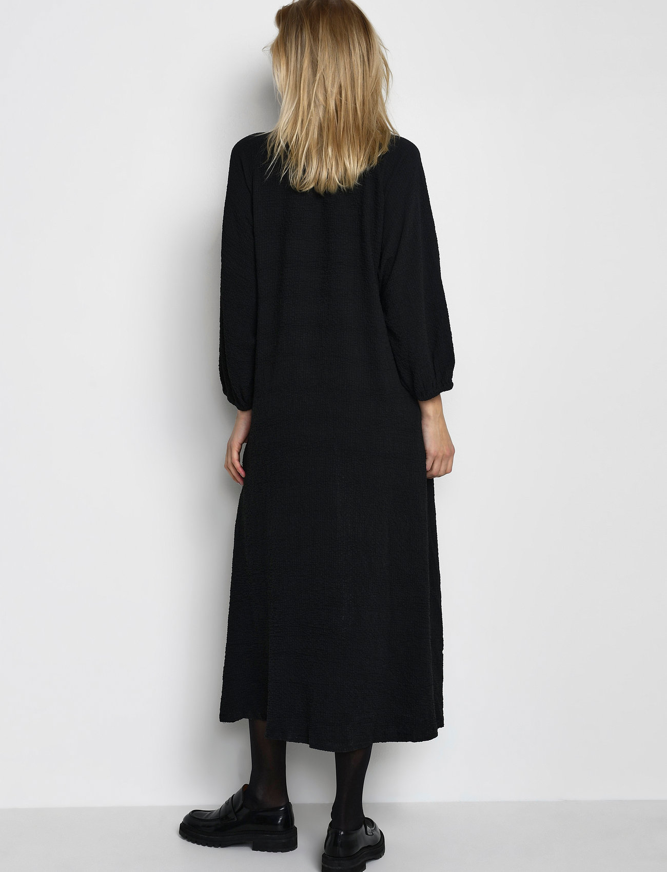 Kaffe - KAbarral Shirt Dress 3/4 SL - black deep - 4