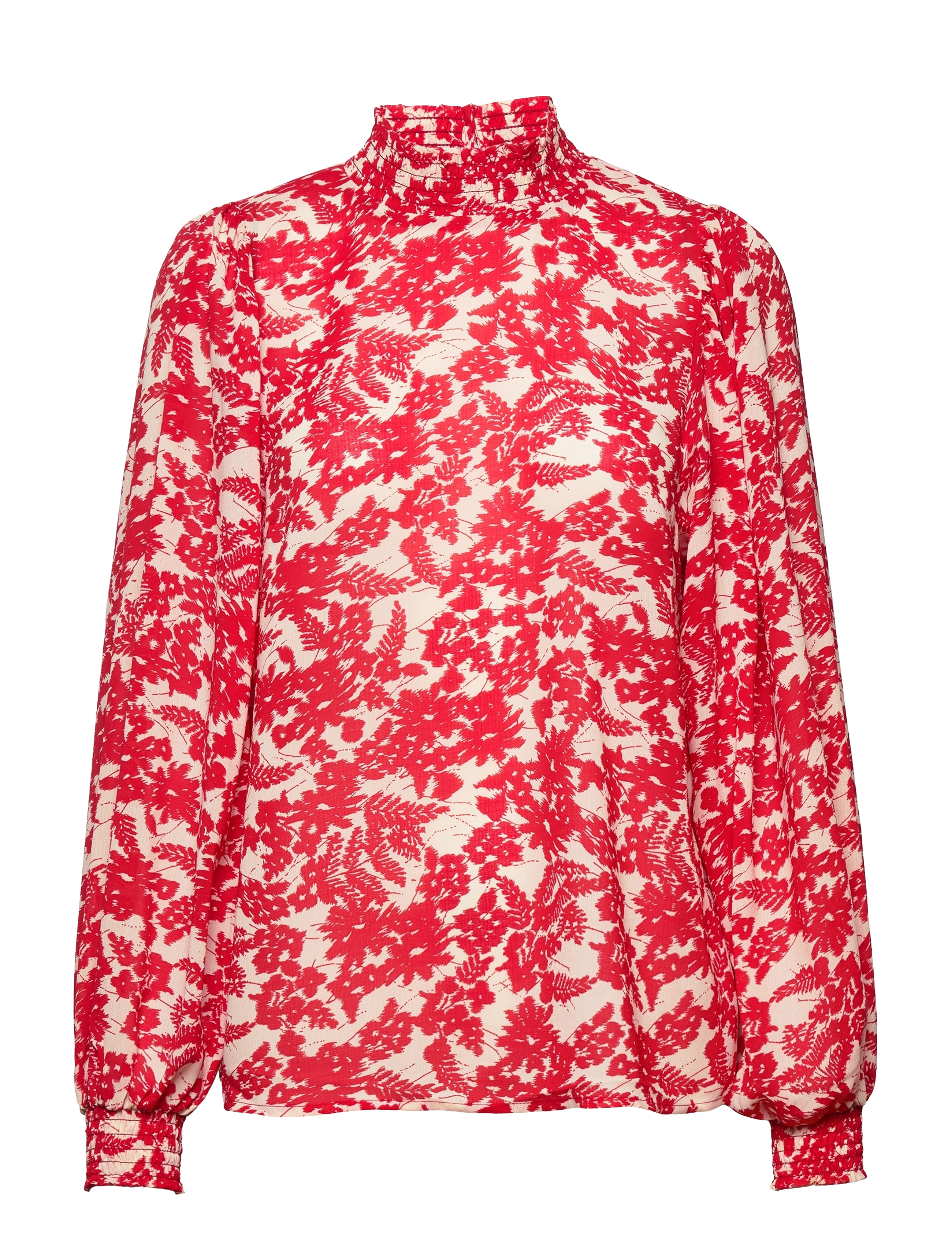 Kaffe - KAronia Blouse - red / light beige flower - 0