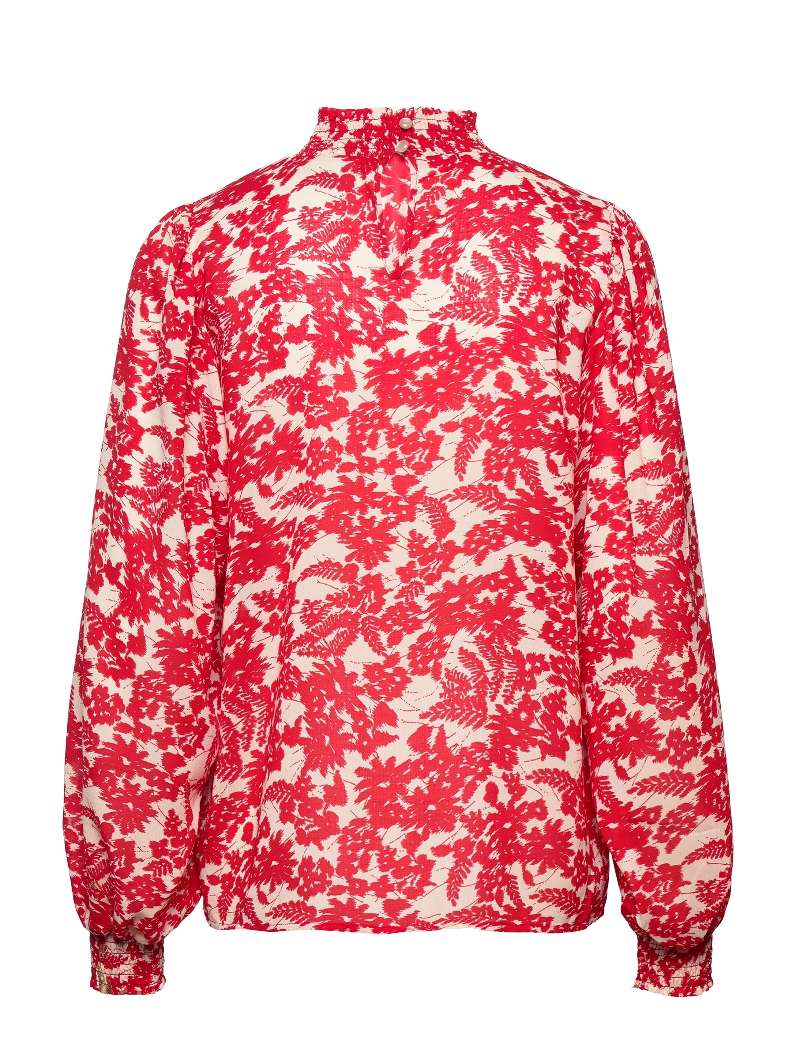 Kaffe - KAronia Blouse - red / light beige flower - 2