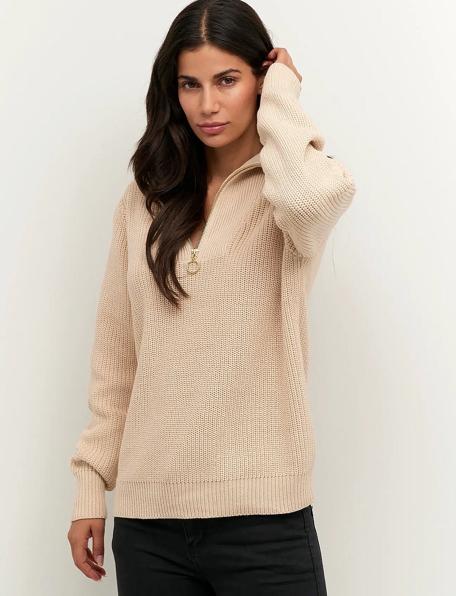 Kaffe - KAlioa Knit Pullover - pullover - sand dollar - 0