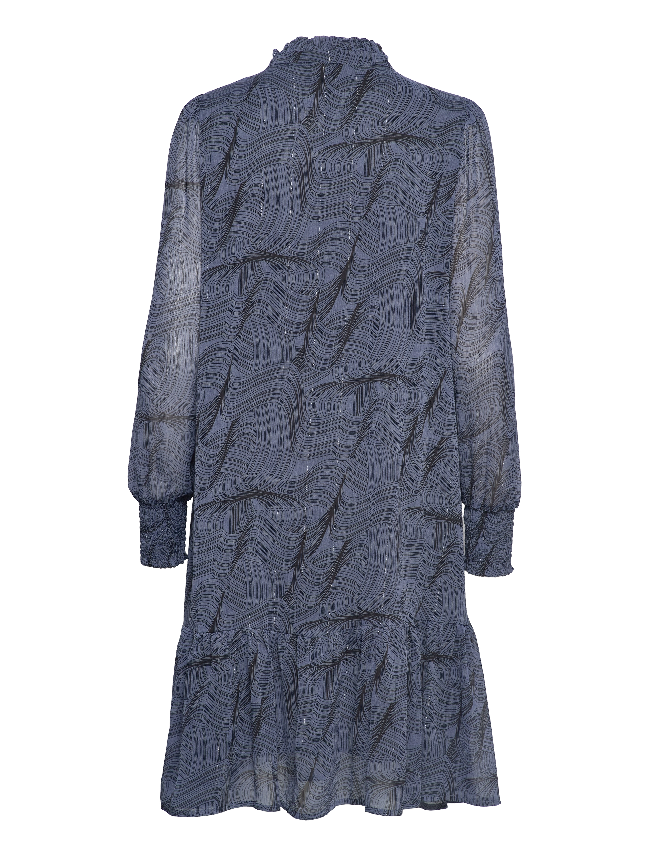 Kaffe - KAjema Dress - infinity blue / black lines - 1