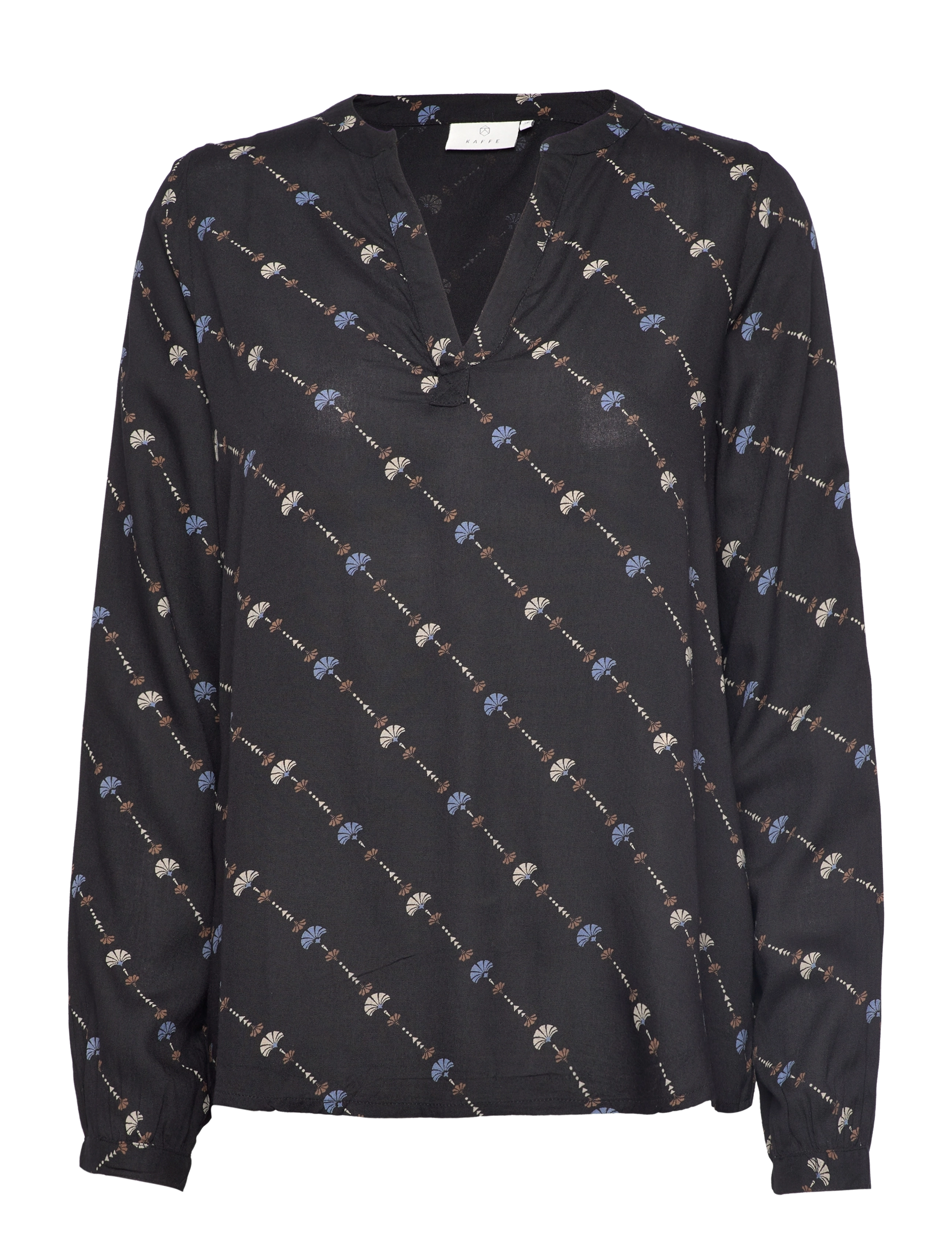 KAliram Tilly Blouse - BLACK / INFINITY GRAPHIC LINES