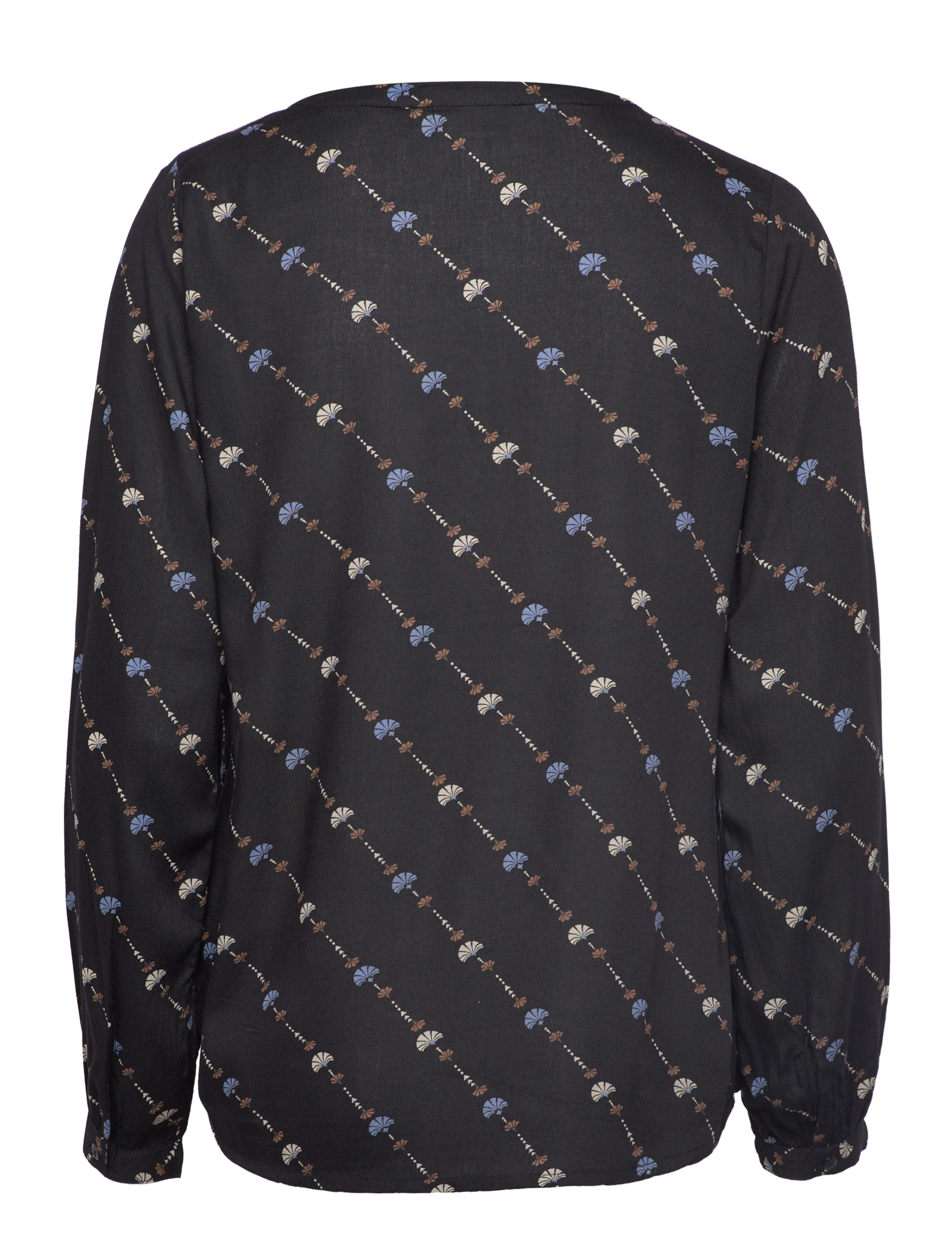 Kaffe - KAliram Tilly Blouse - black / infinity graphic lines - 1