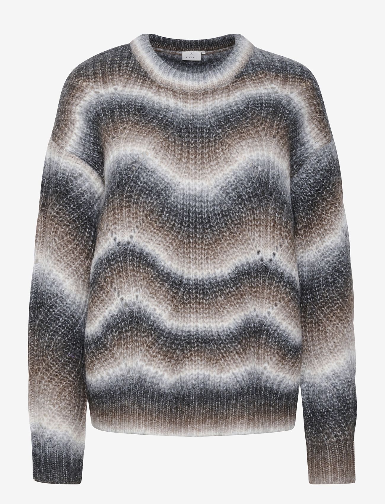 Kaffe - KAdera Knit Pullover - herbstliche kleidung - toffe / chalk and grey melange - 0