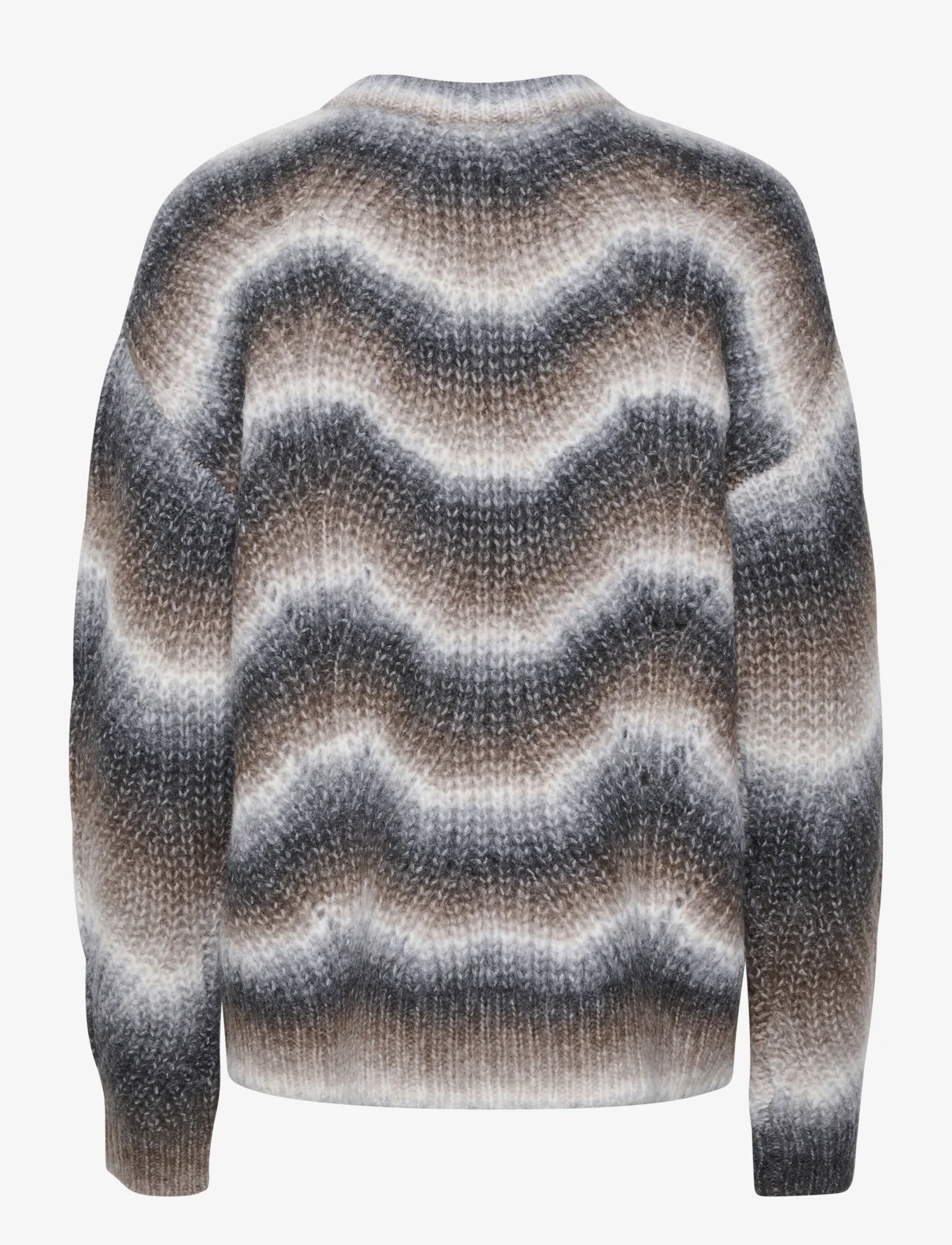 Kaffe - KAdera Knit Pullover - swetry - toffe / chalk and grey melange - 1