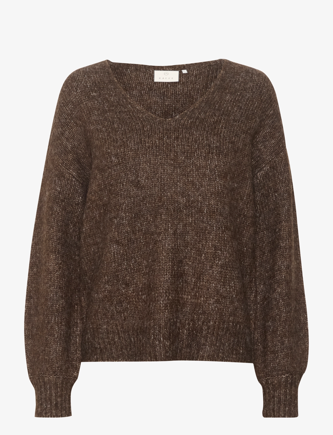 KAsarla V-Neck Pullover - JAVA MELANGE