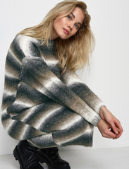 Kaffe - KAdera Knit Dress - knitted dresses - toffe / chalk and grey melange - 5