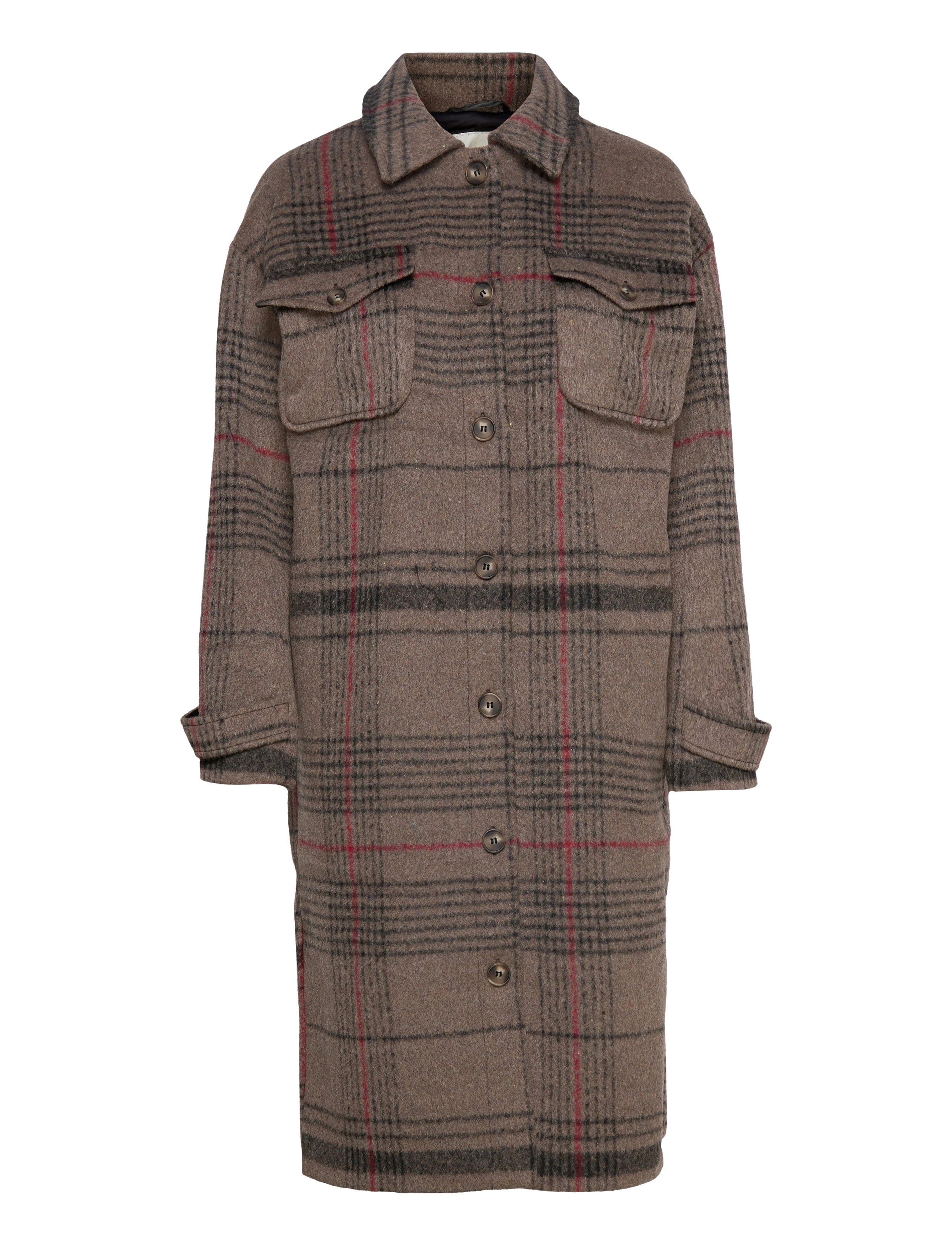 BEIGE/RED CHECK