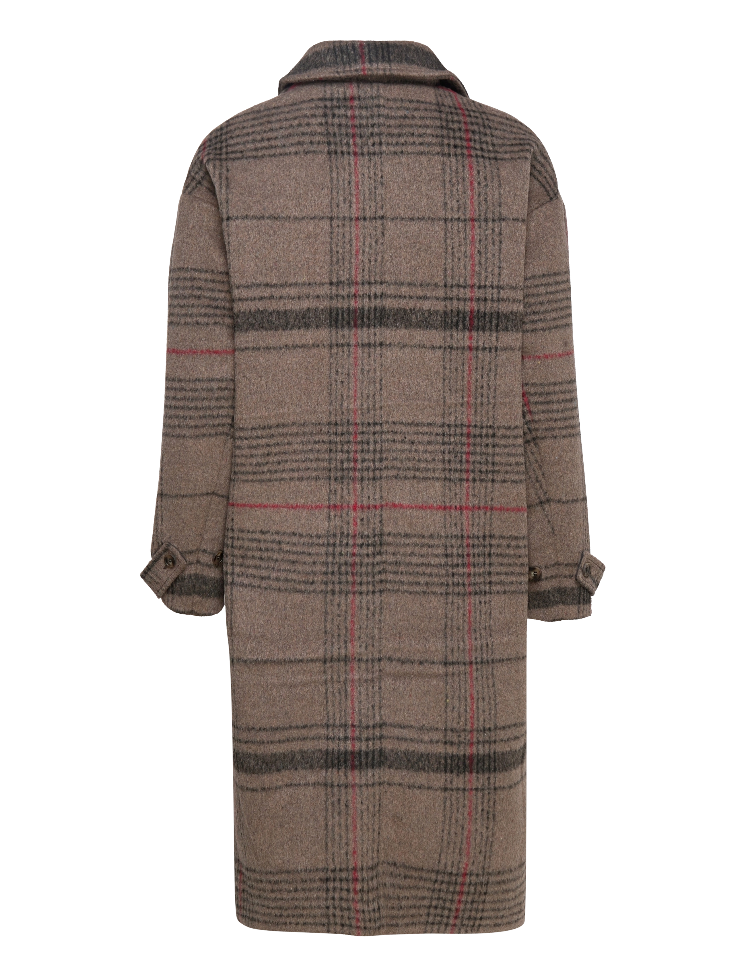 Kaffe - KAmellani Jacket - beige/red check - 2