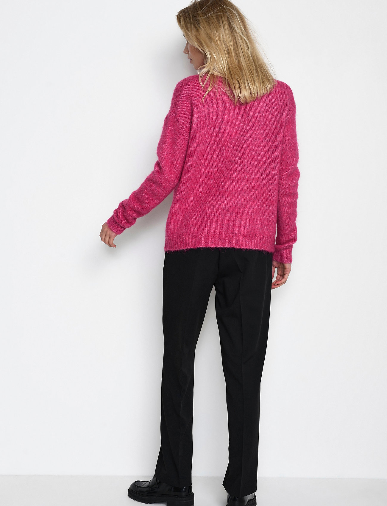 Kaffe - KAsarla Roll neck Pullover - raspberry rose melange - 4