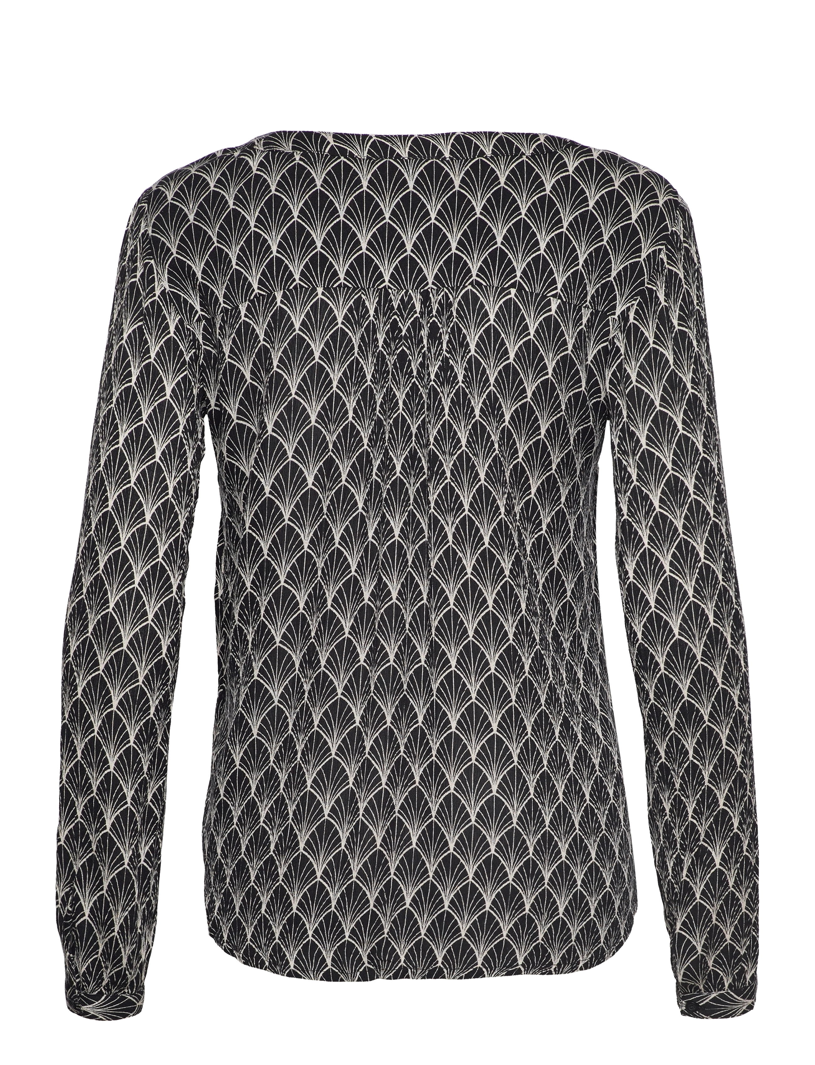 Kaffe - KAolivia Amber Blouse - black/chalk fan print - 1