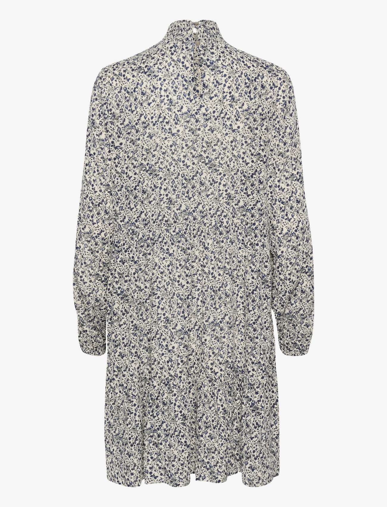 Kaffe - KAsally Amber Dress LS - midi kjoler - feather gray petit leaf - 2