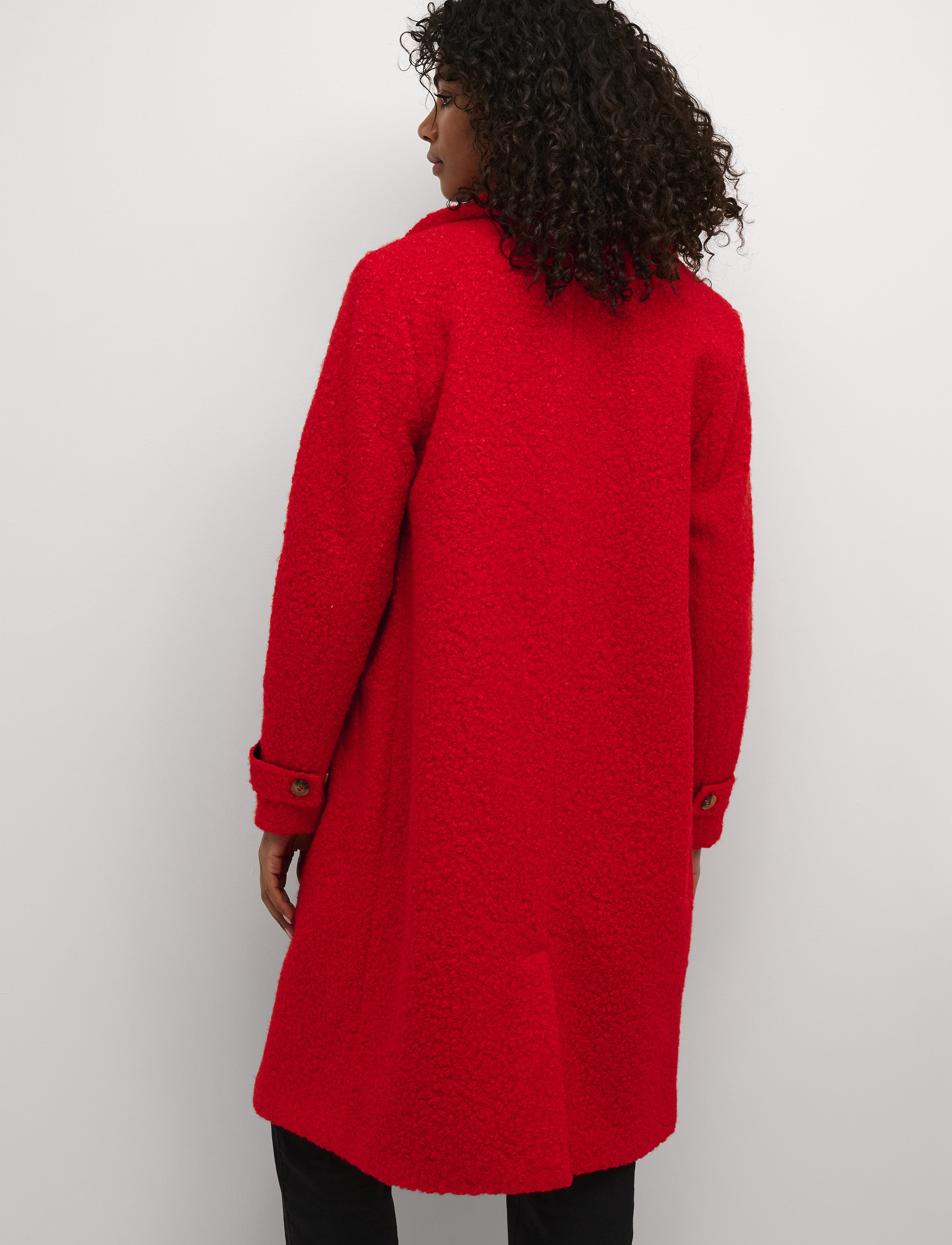 Kaffe - KAanne Coat - vinterkappor - fiery red - 4