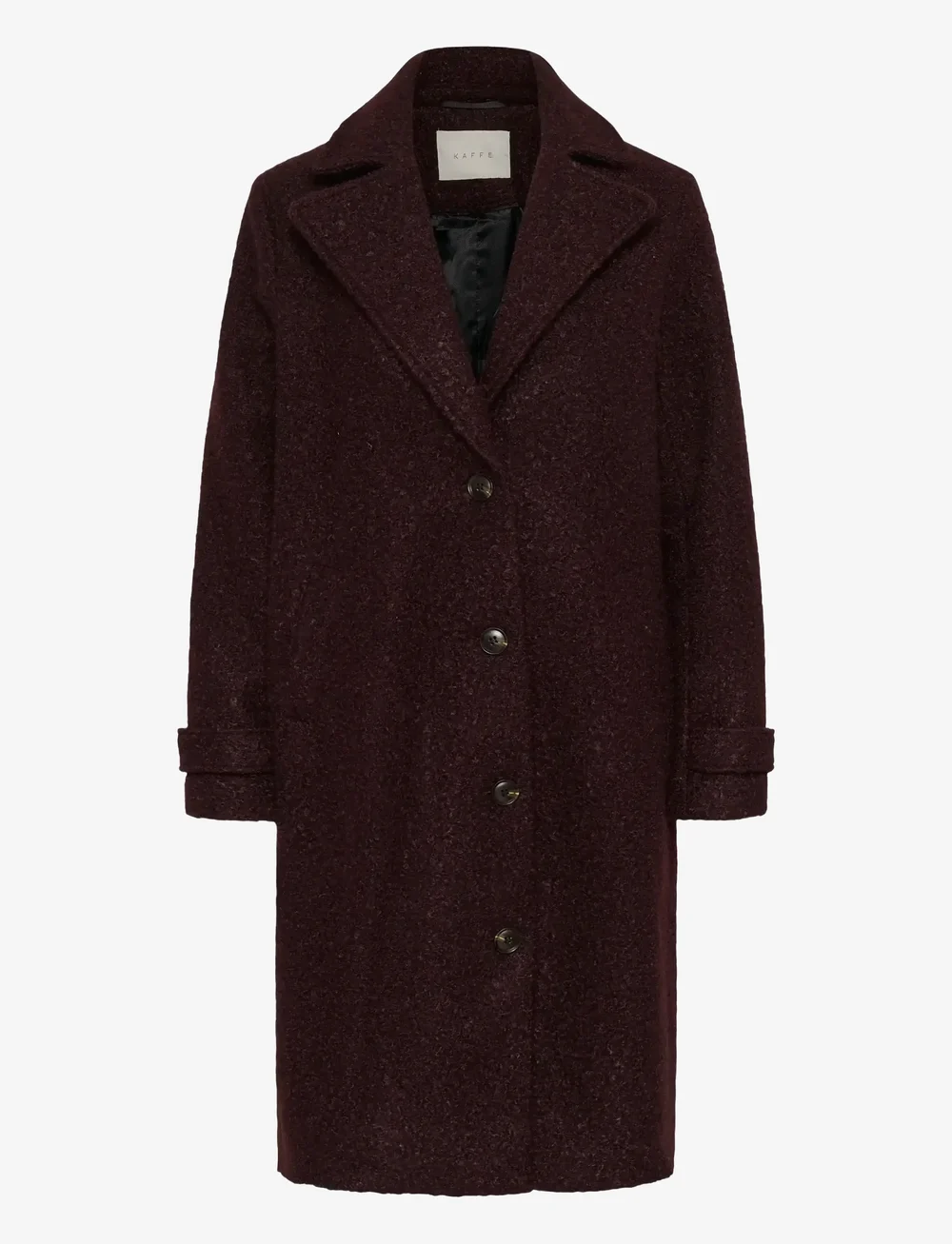 Kaffe - KAanne Coat - kappor - fudge - 1