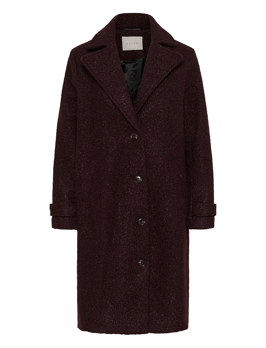 Kaffe - KAanne Coat - mäntel - fudge - 1