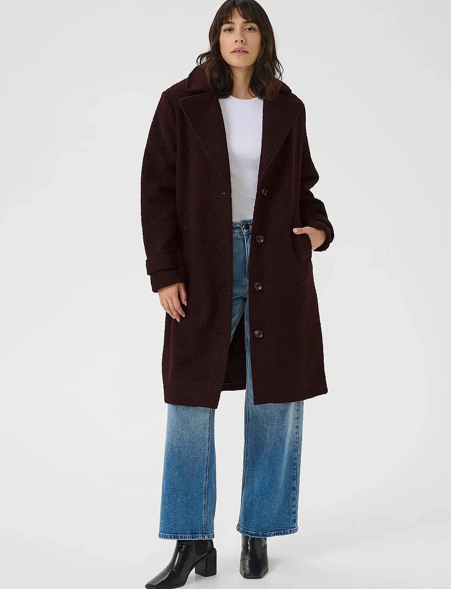 Kaffe - KAanne Coat - mäntel - fudge - 3