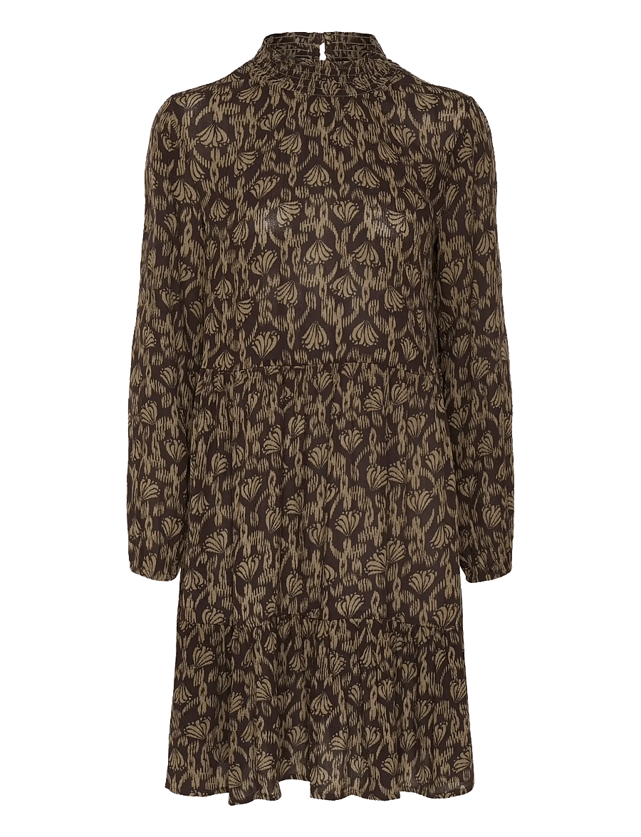 Kaffe - KArikka Amber Dress - korta klänningar - black coffee moral floral - 1