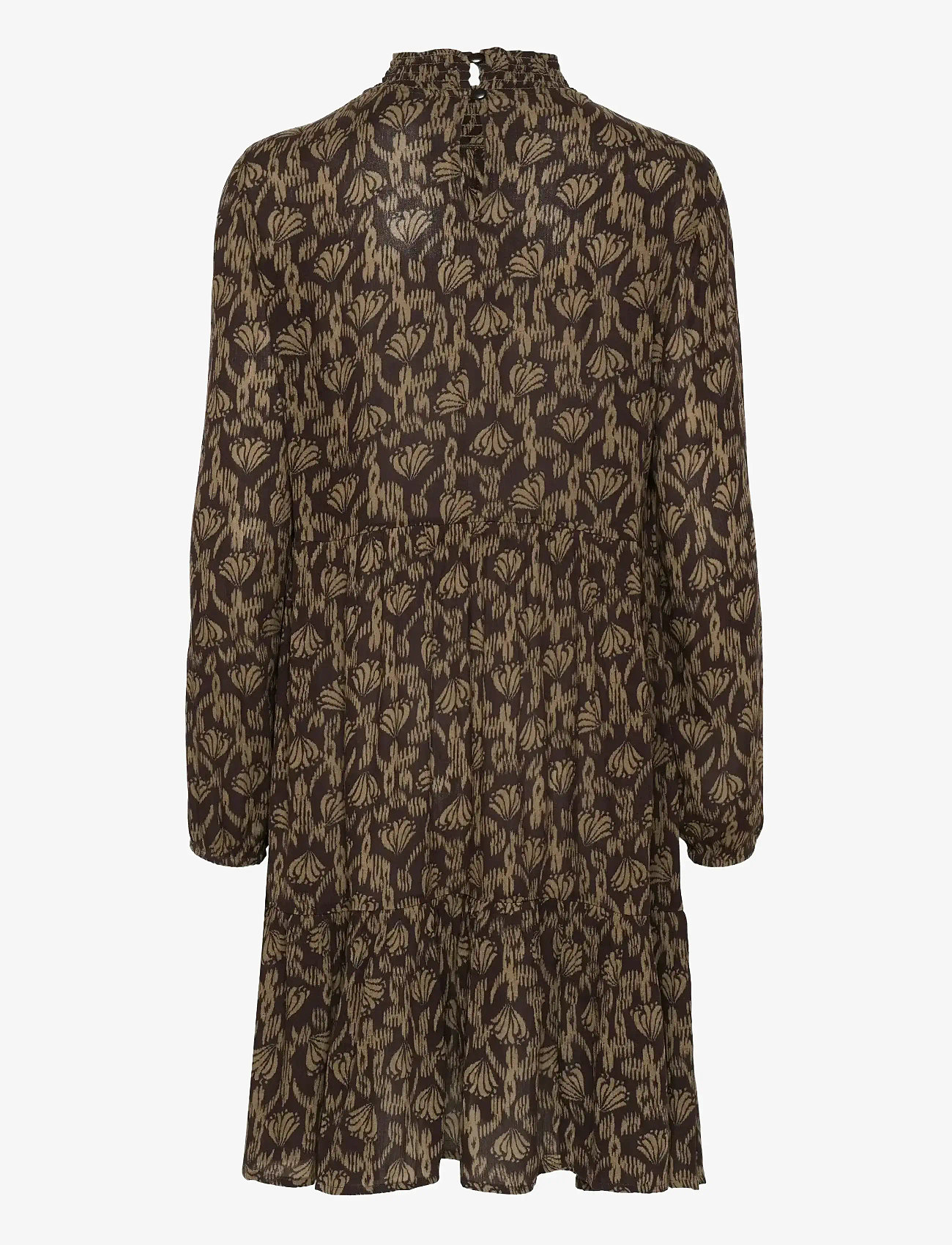 Kaffe - KArikka Amber Dress - korta klänningar - black coffee moral floral - 2