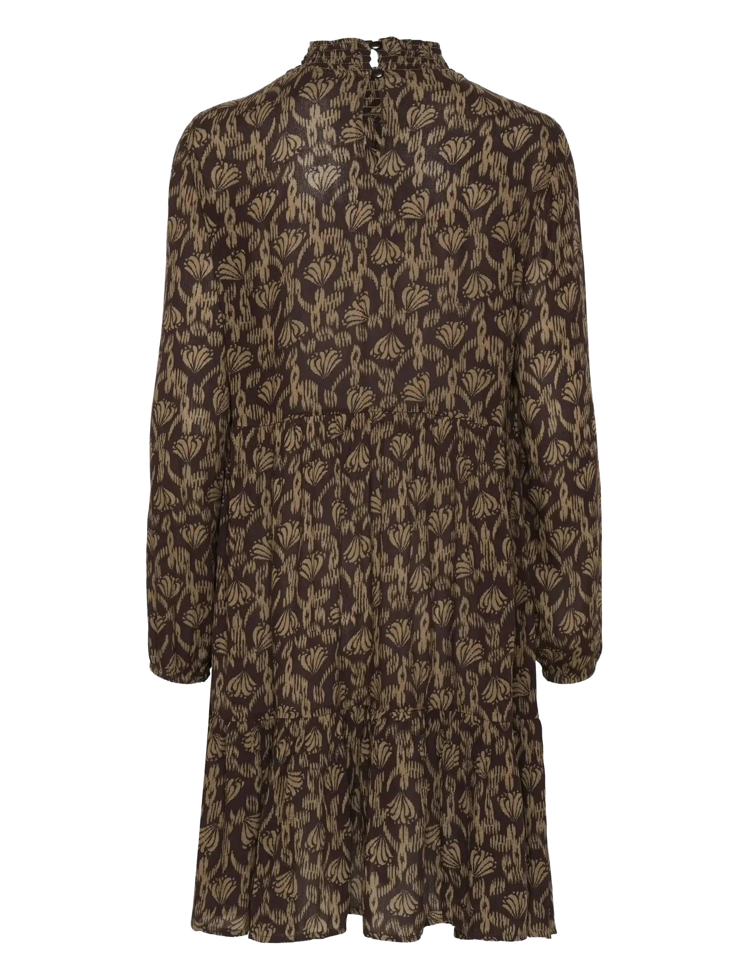 Kaffe - KArikka Amber Dress - korta klänningar - black coffee moral floral - 2