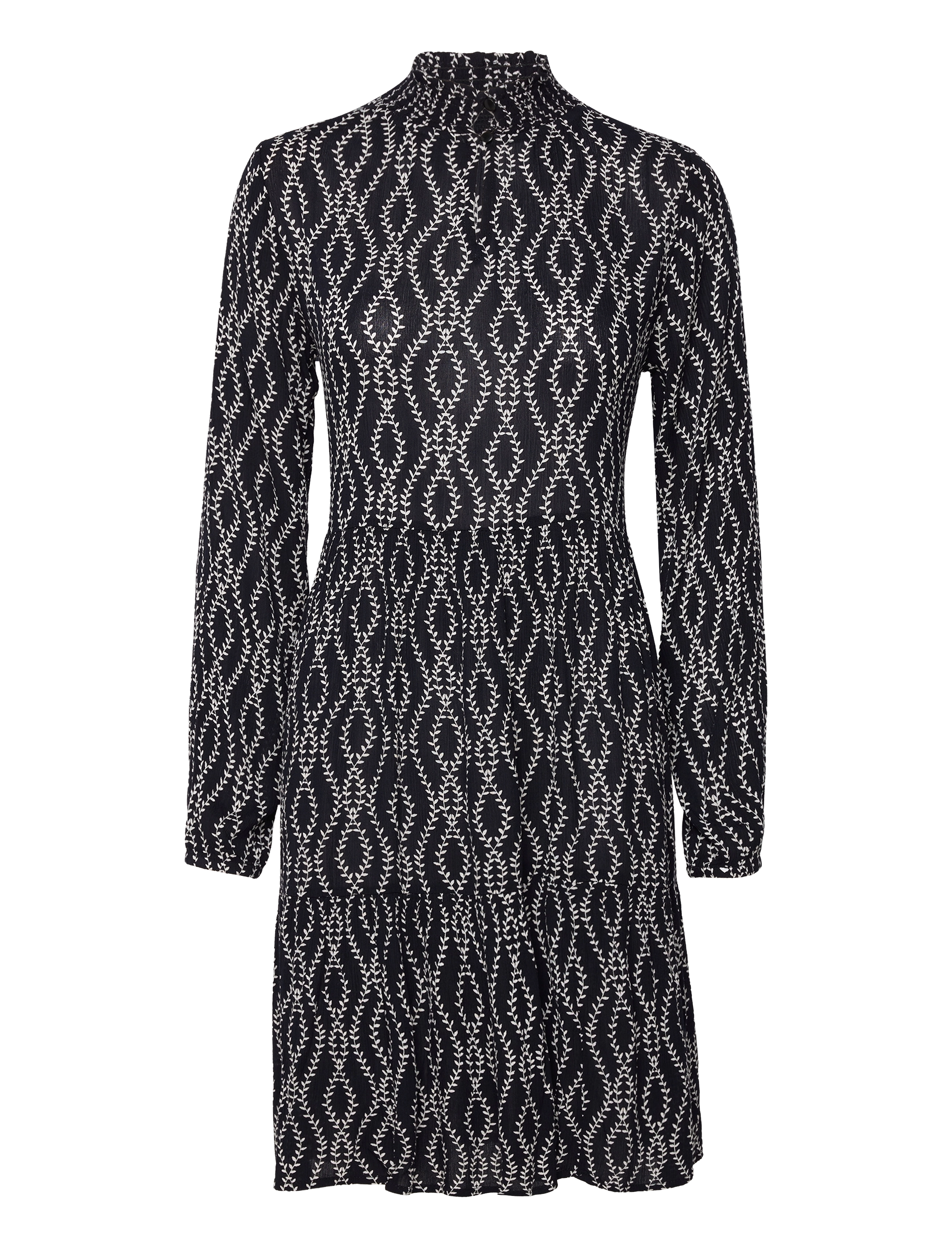 Kaffe - KArikka Amber Dress - korte kjoler - black/chalk print - 1