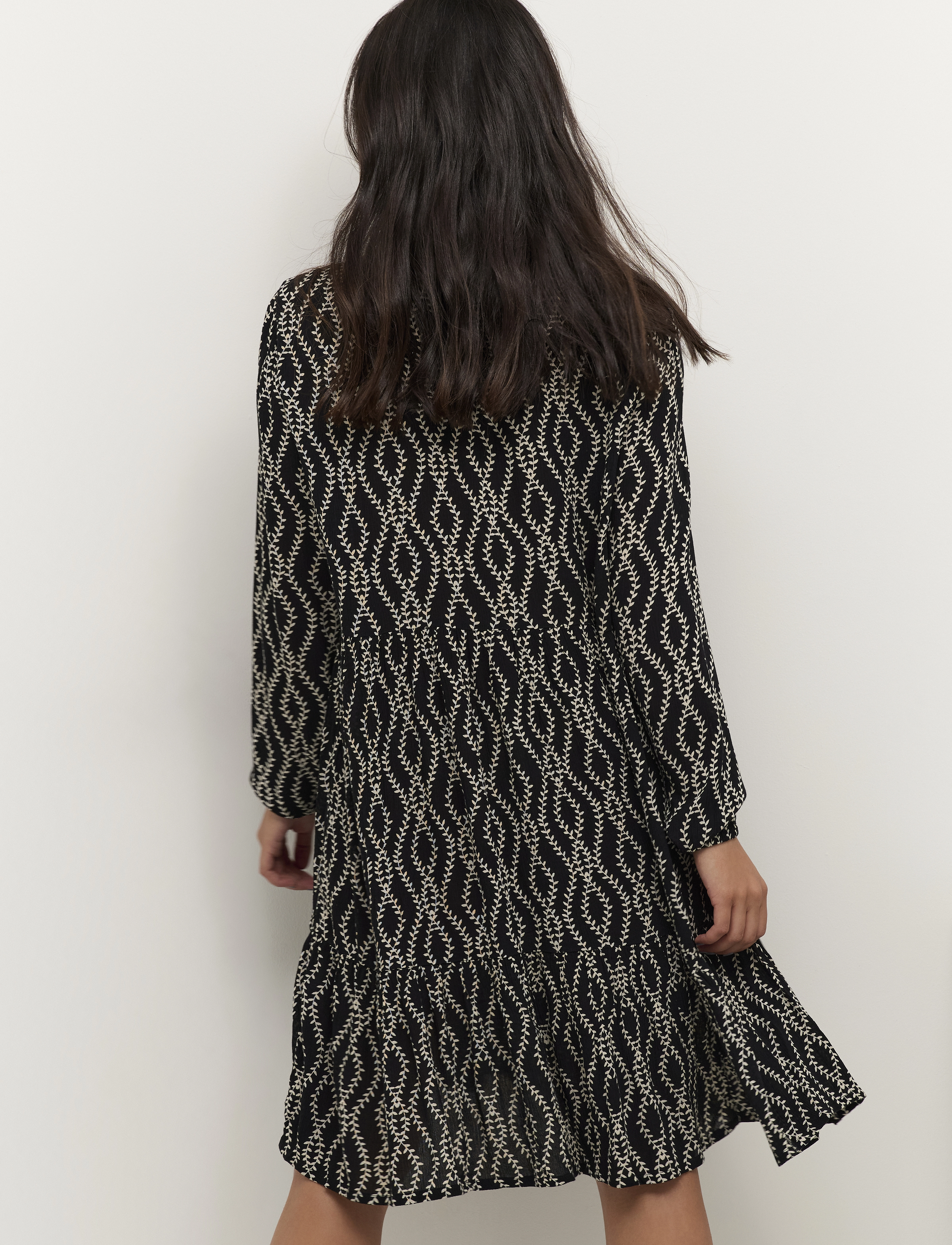 Kaffe - KArikka Amber Dress - korte kjoler - black/chalk print - 4