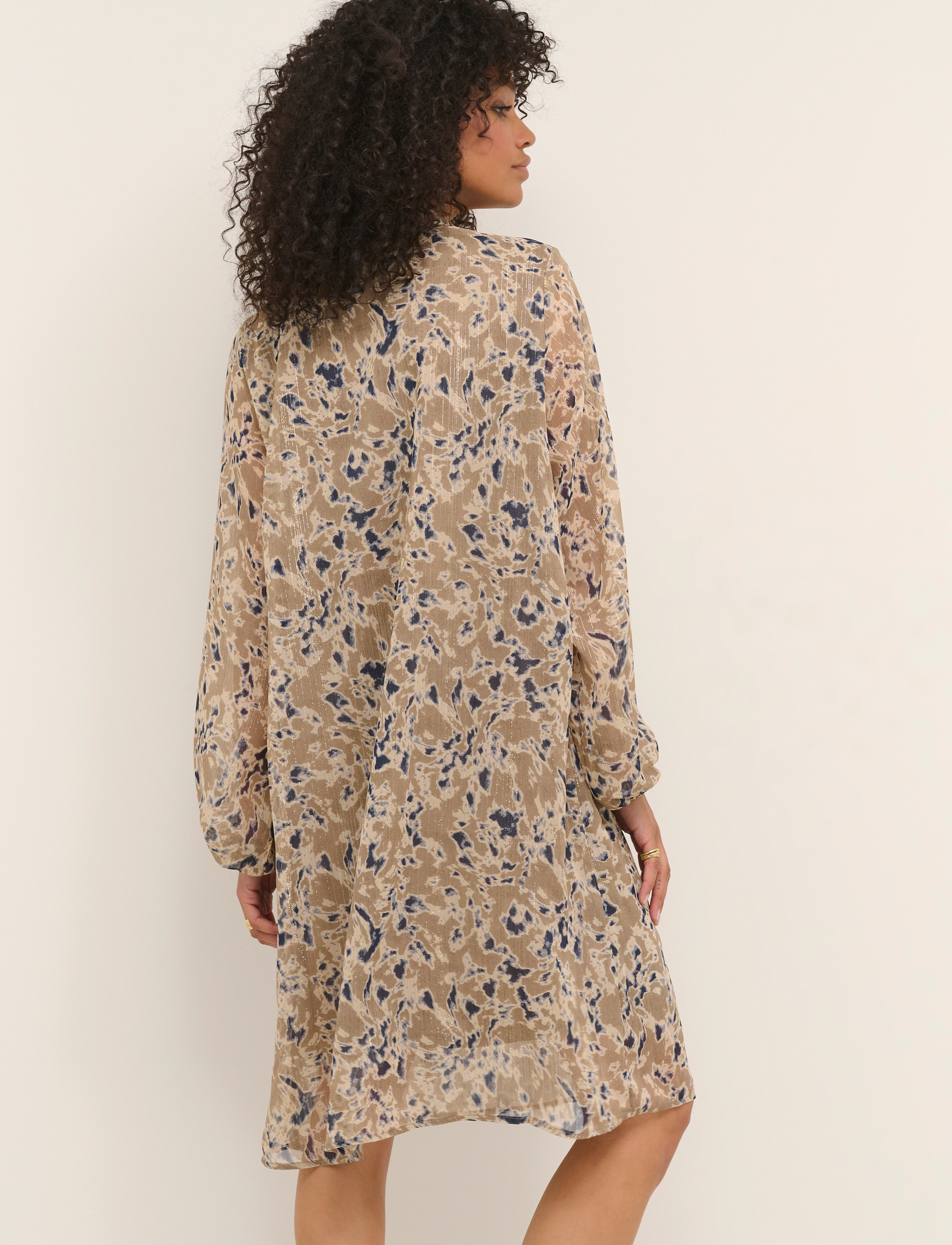 Kaffe - KAsunda Dress - lyhyet mekot - fallen rock/blue print - 4