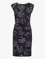 KAmalino India Dress - MIDNIGHT MARINE/FLOWER PRINT