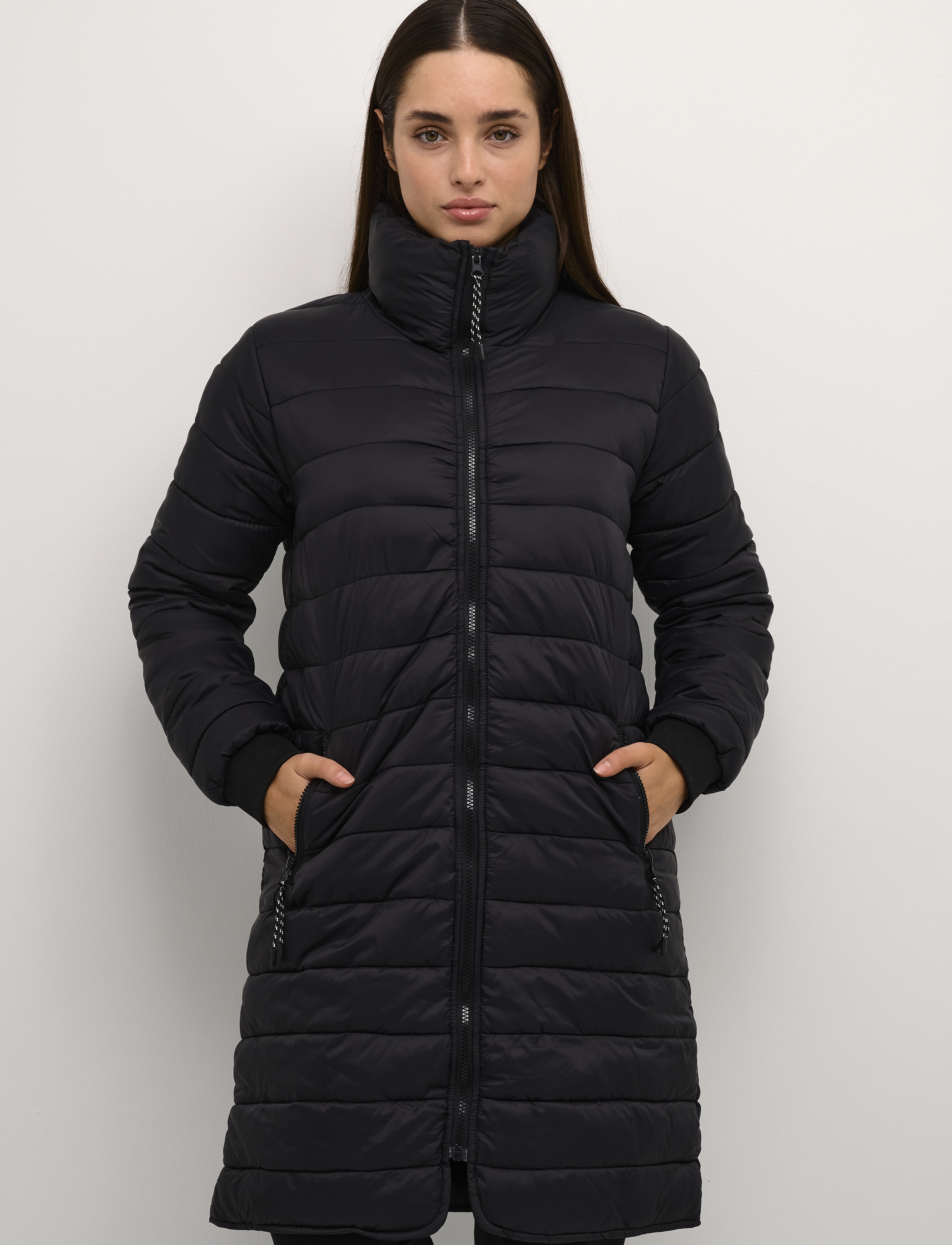 Kaffe - KAlira Long Jacket - black deep - 3